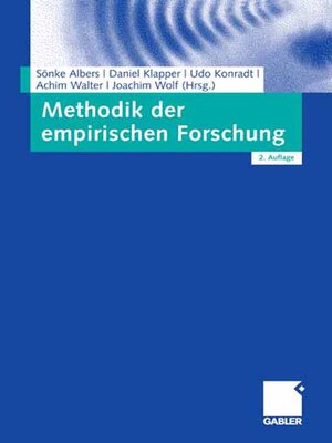 cover image of Methodik der empirischen Forschung